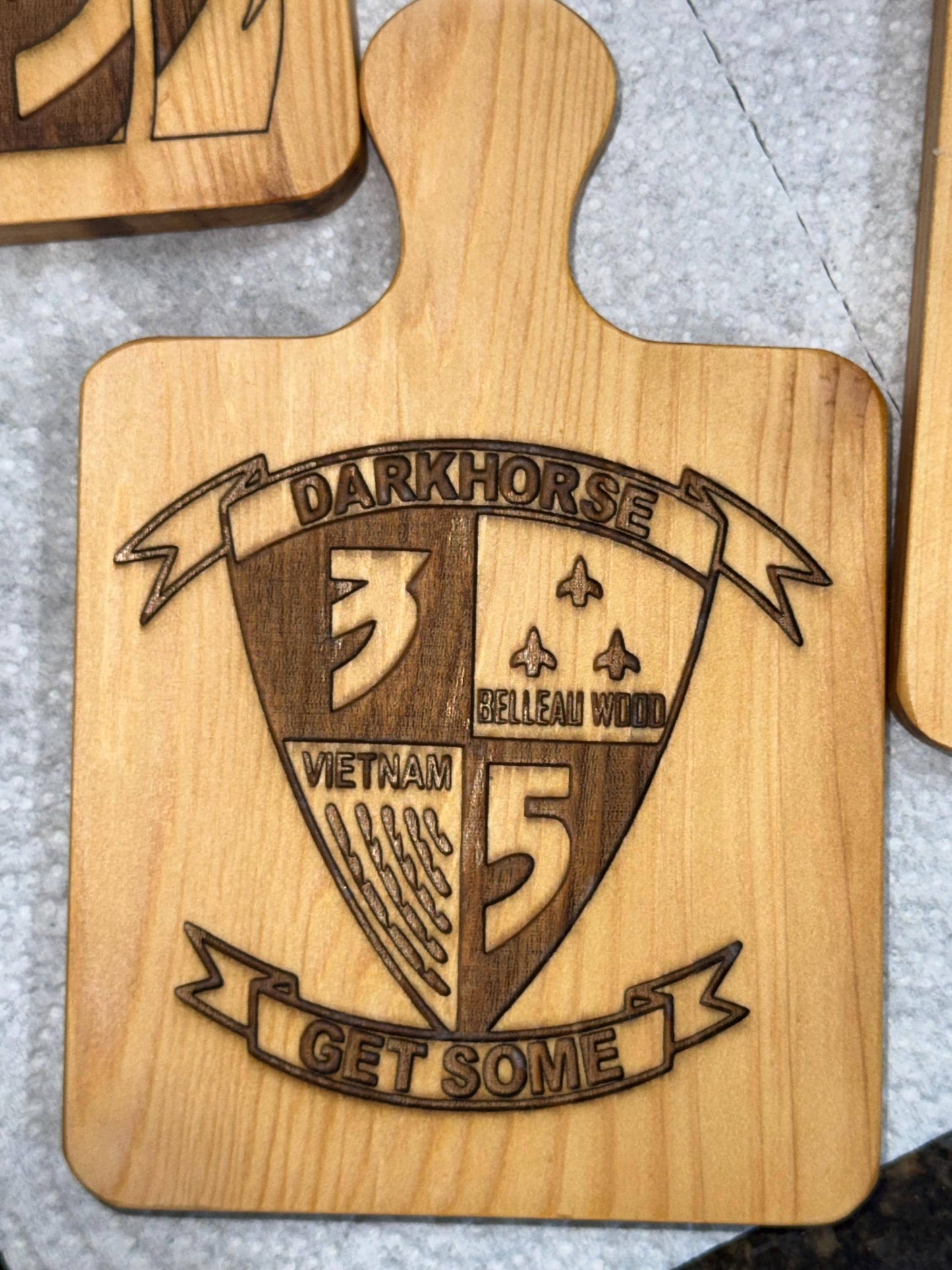 Cedar Coaster Set with Display Stand
