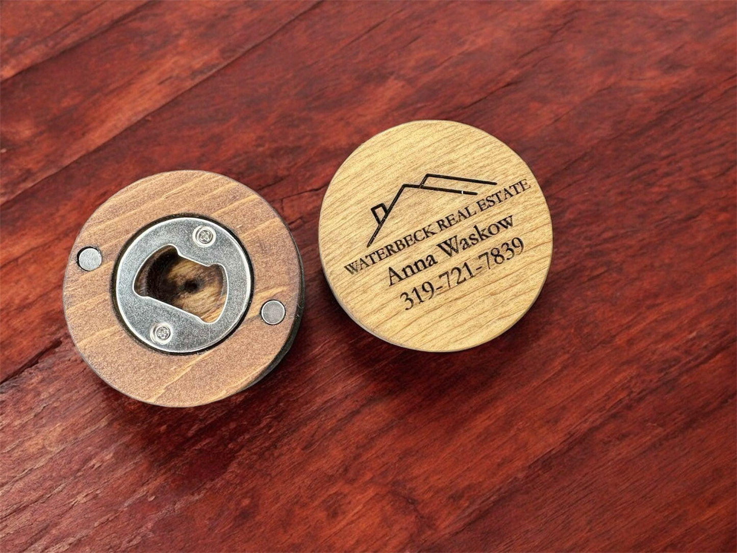 Magnetic Wooden Bottle Opener