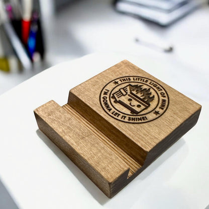 Maple Tabletop Phone Stand