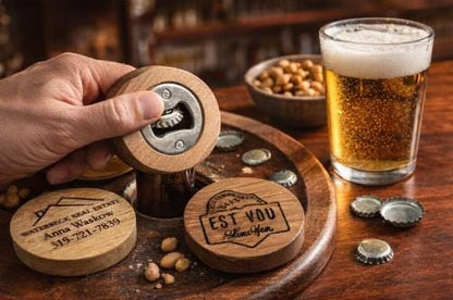 Magnetic Wooden Bottle Opener