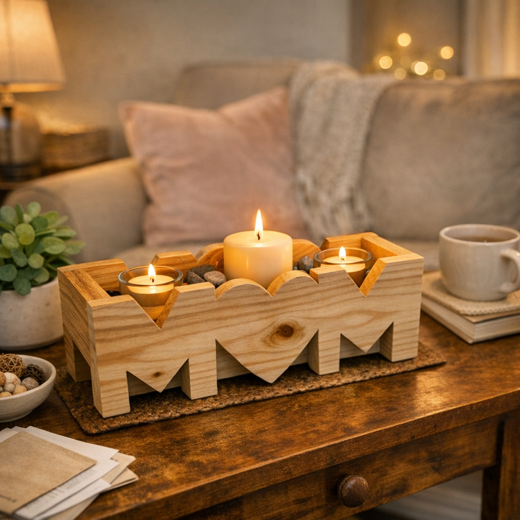 MOM Cedar Décor Box