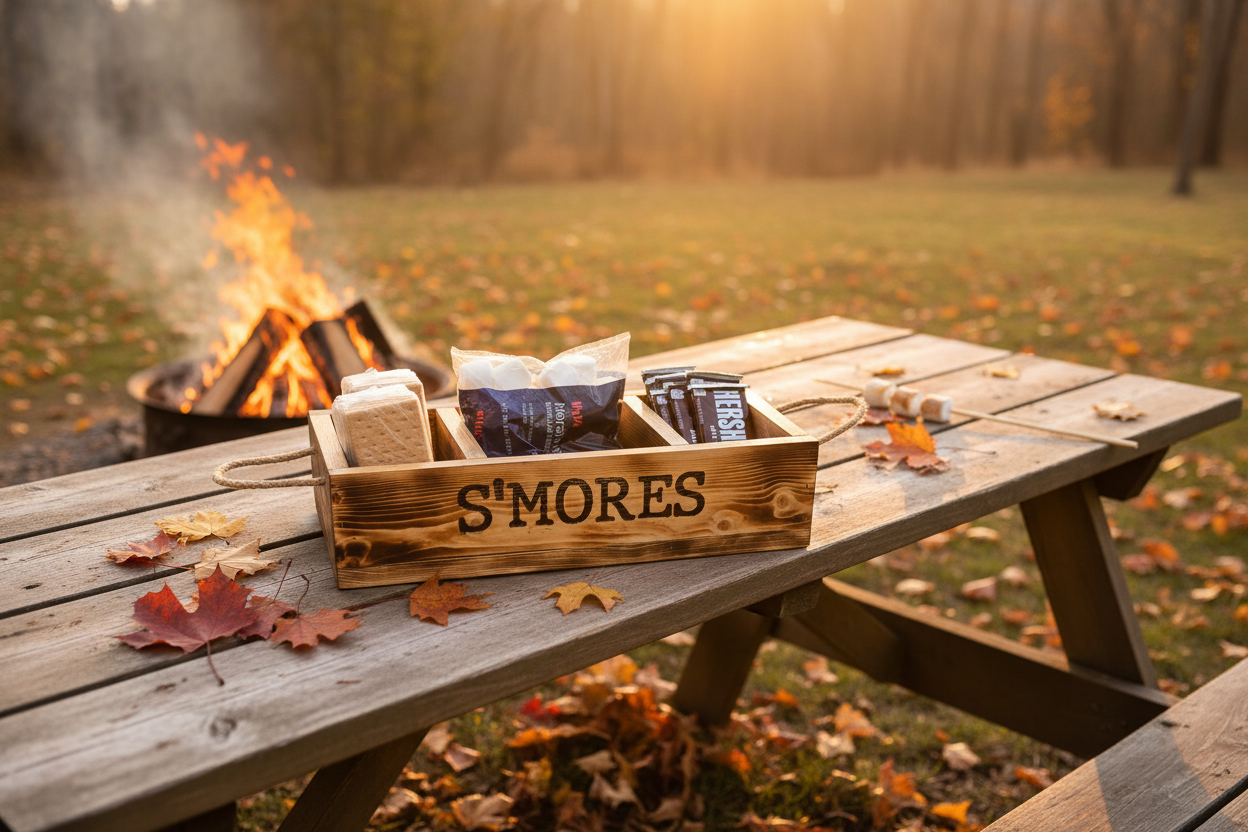Autumn bonfire