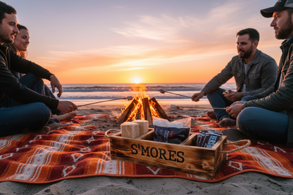Beach bonfire