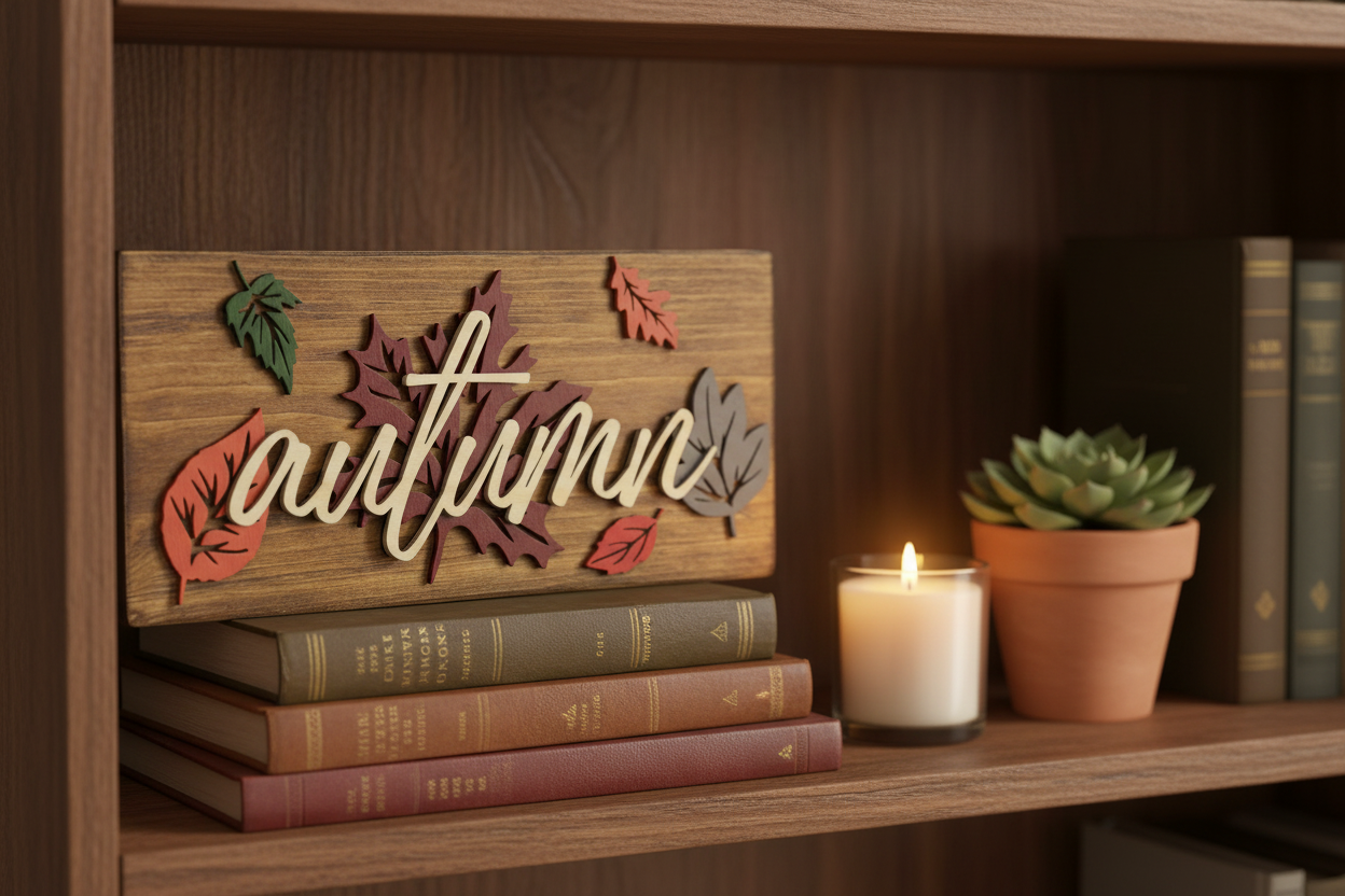 Bookshelf scene