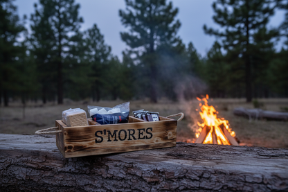 Campfire at dusk