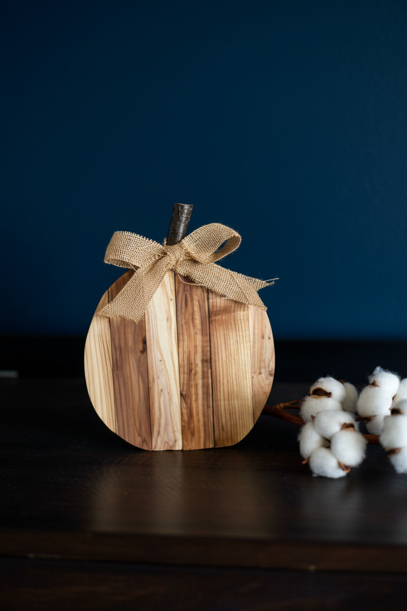 Cedar Pumpkin Small - Espresso & Navy
