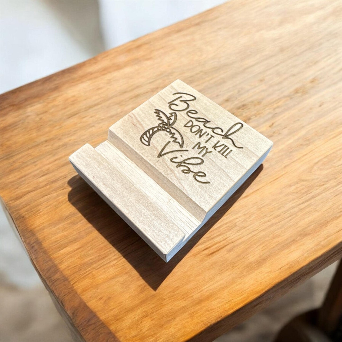 Maple Tabletop Phone Stand