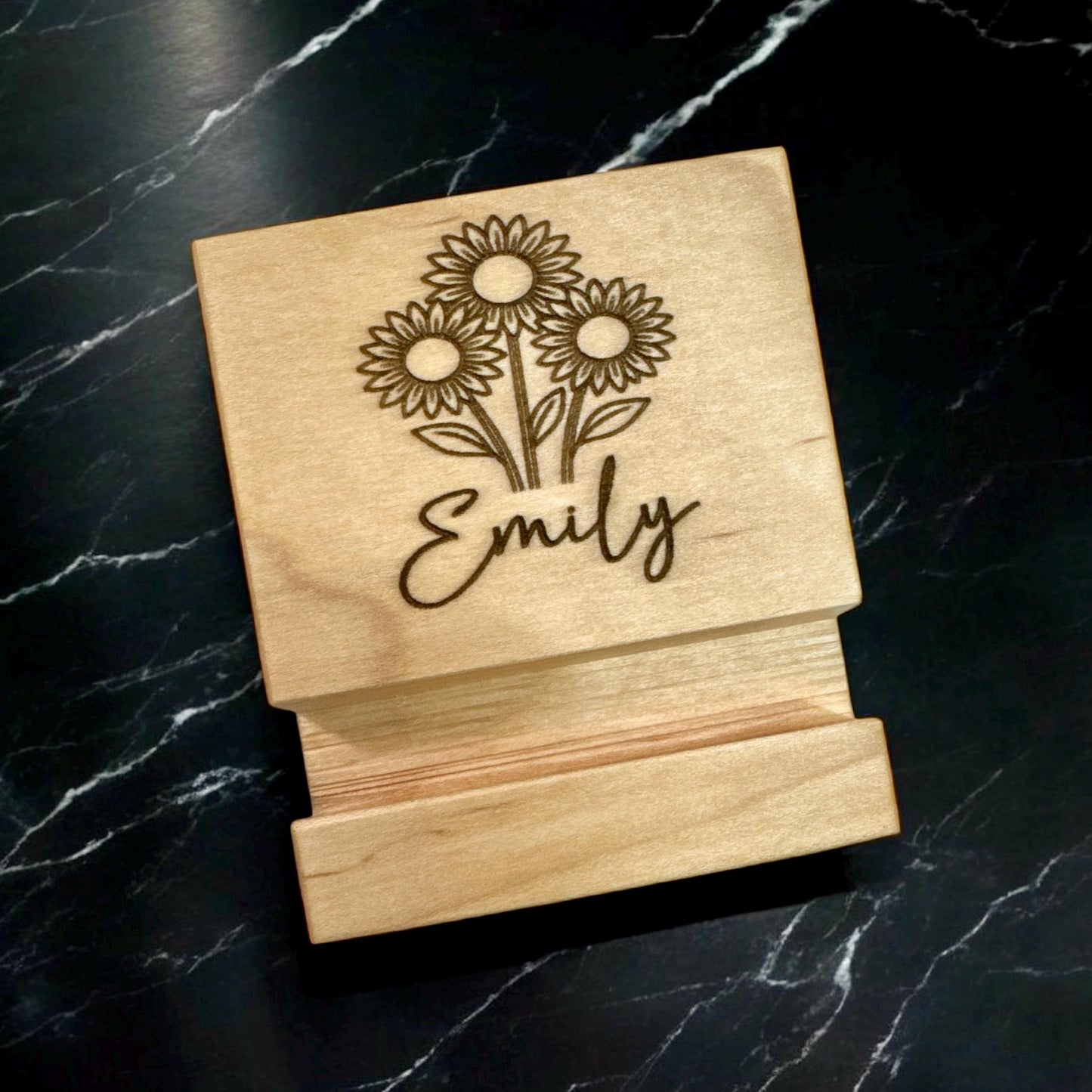 Maple Tabletop Phone Stand