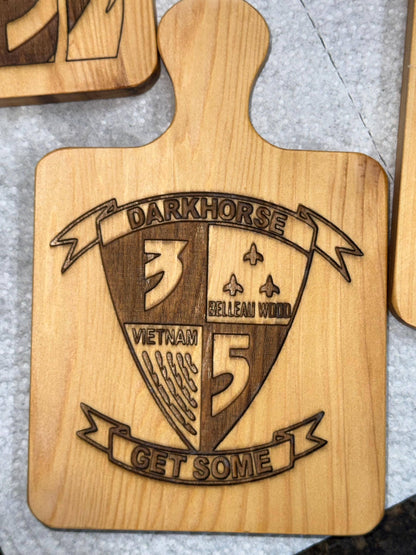 Cedar Coaster Set with Display Stand