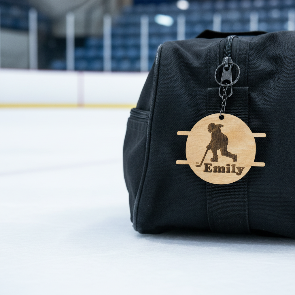 Emily Hockey Keychain