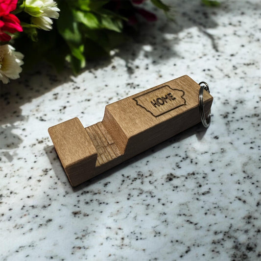 Maple Keychain Phone Stand