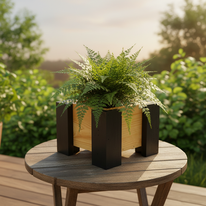 Patio with fern