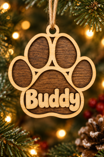 Paw Ornament - Buddy (corrected)