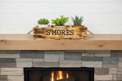 Succulents on mantle
